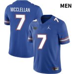 Men's Florida Gators #7 Chris McClellan NCAA Jordan Brand Royal NIL 2022 Authentic Stitched College Football Jersey PSQ7162BR